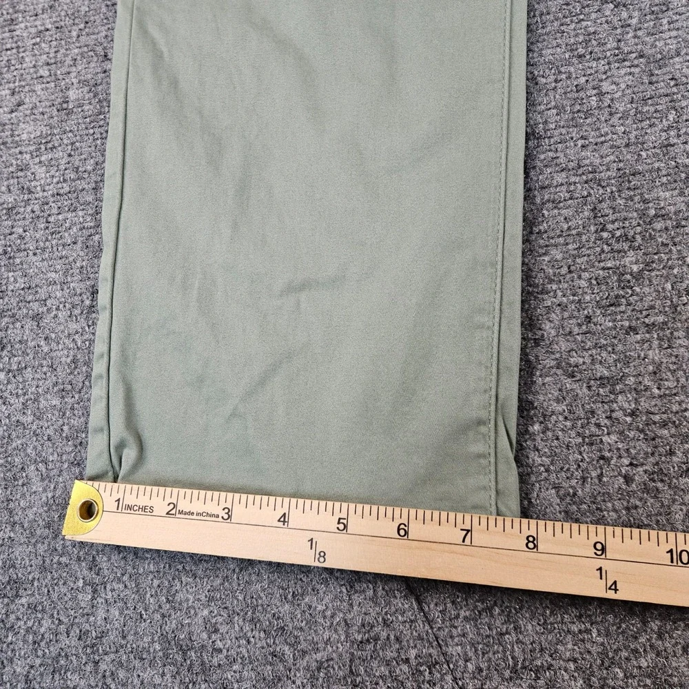 $99 Lucky Brand 223 Straight Leg Pants Mens 34x30 Green Casual Chino Trousers